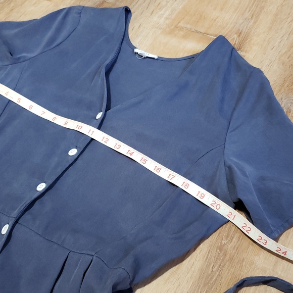 Vetta Button-up Midi Dress, Color "Washed Navy", Sixe XL - Picture 8 of 11